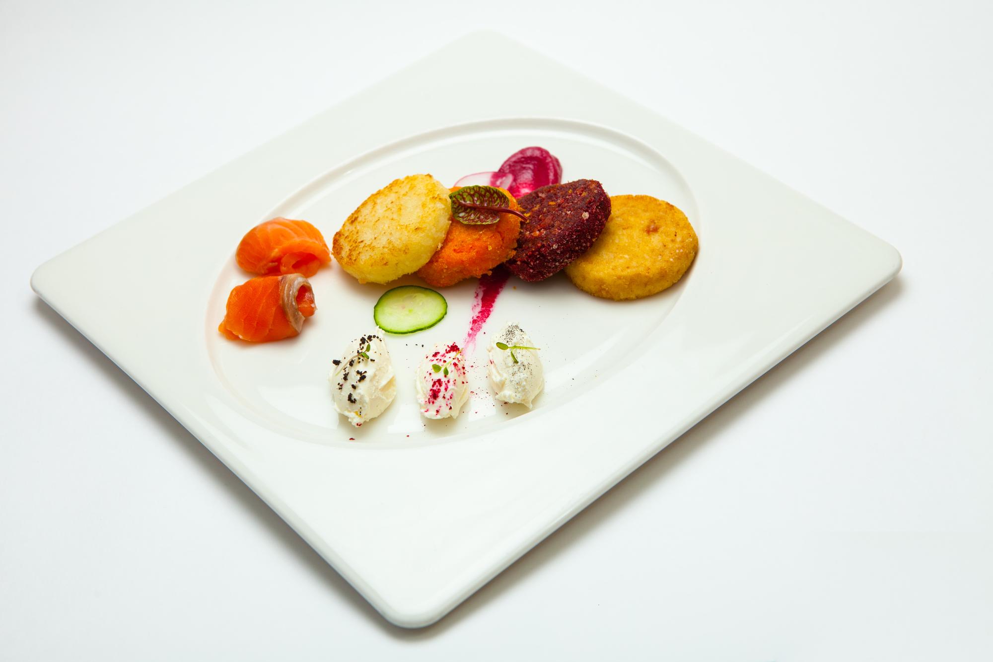 Renkli meze tabağı detay
